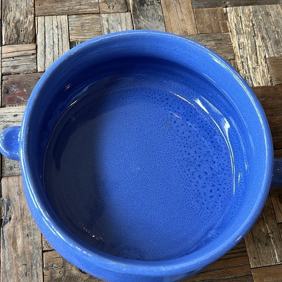 Blue Stoneware R.K. Wachau Pottery Austria Soup Chili Bowl 8 1/2” diameter - Picture 4 of 8